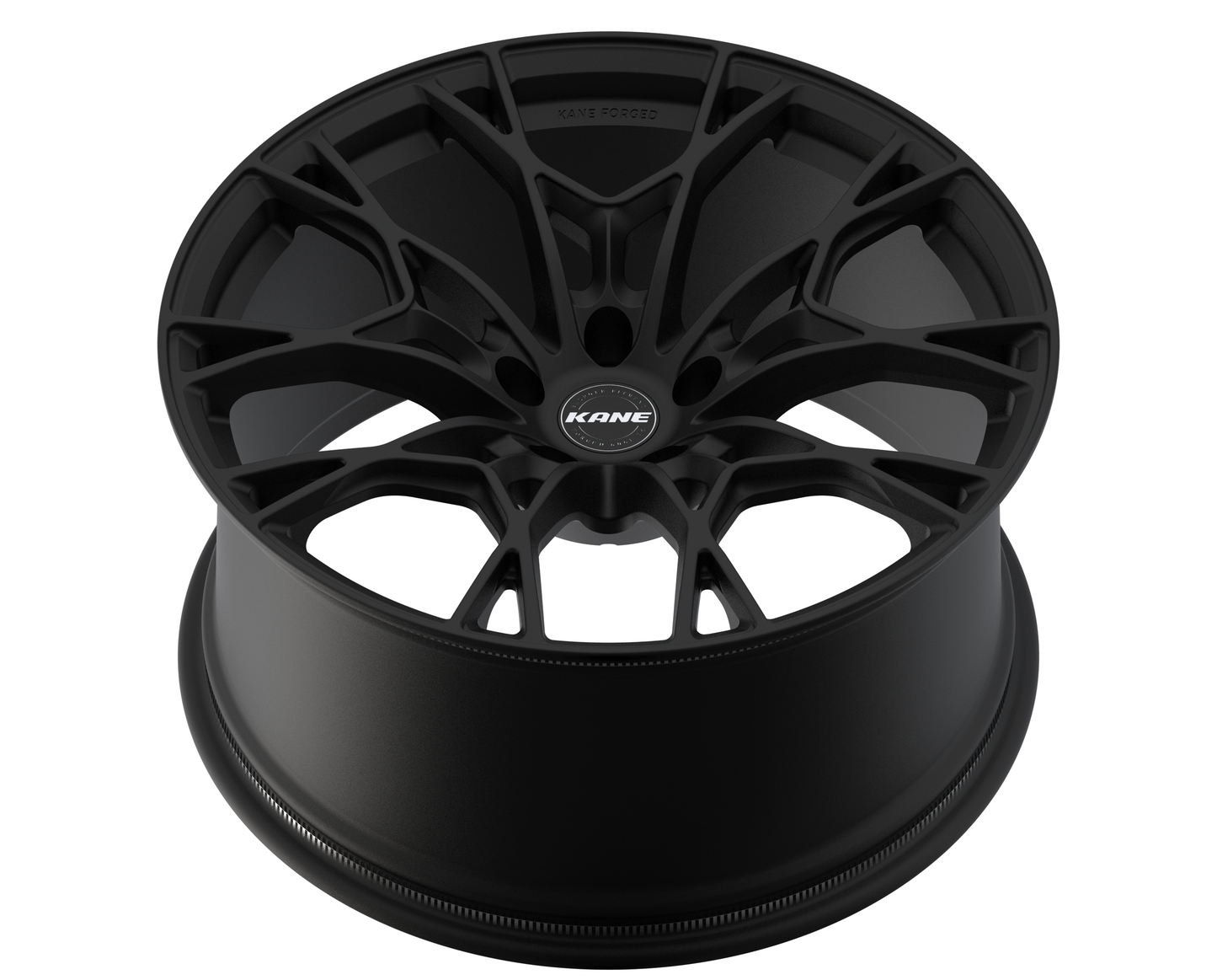K-03 split 5-spoke forged monoblock in matte black