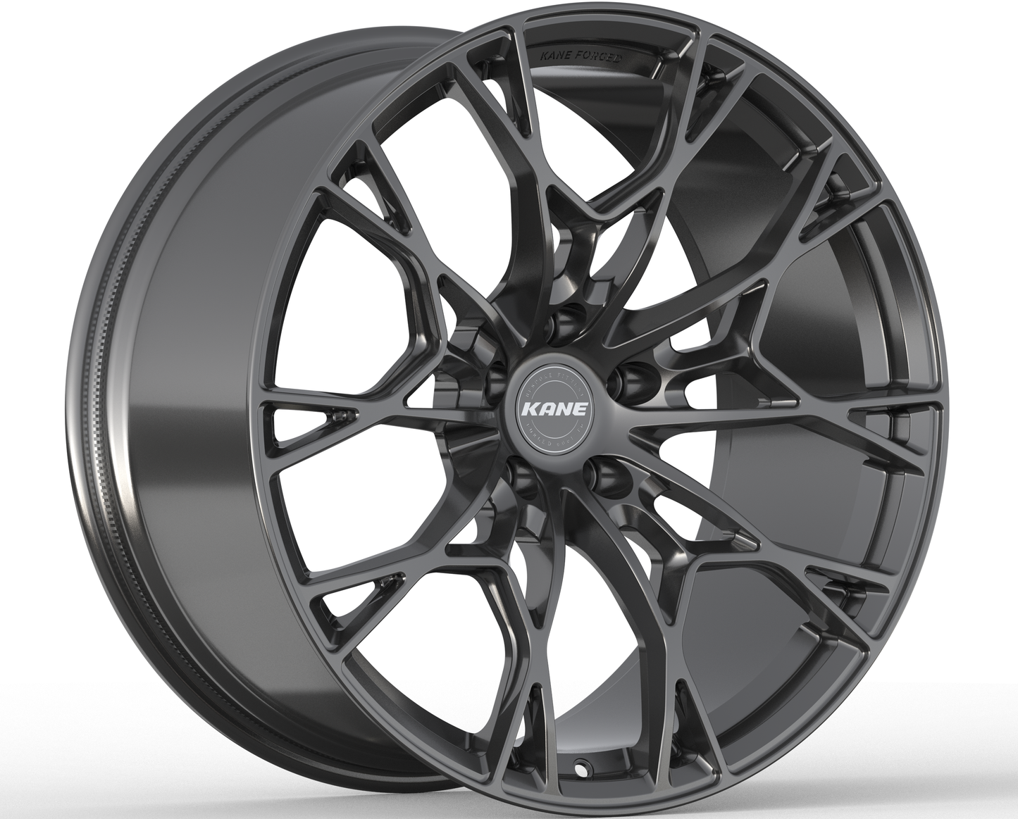 K-03 split 5-spoke forged monoblock in matte black