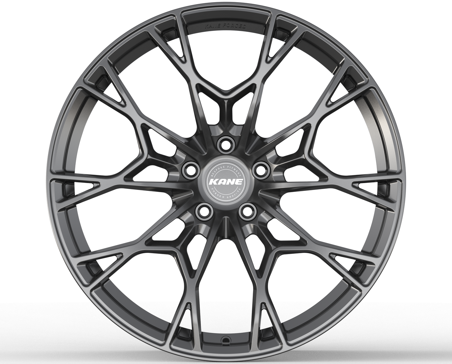 K-03 split 5-spoke forged monoblock in matte black