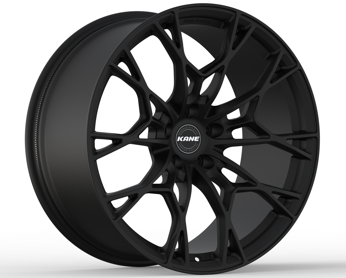 K-03 split 5-spoke forged monoblock in matte black