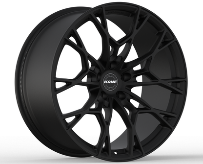 K-03 split 5-spoke forged monoblock in matte black