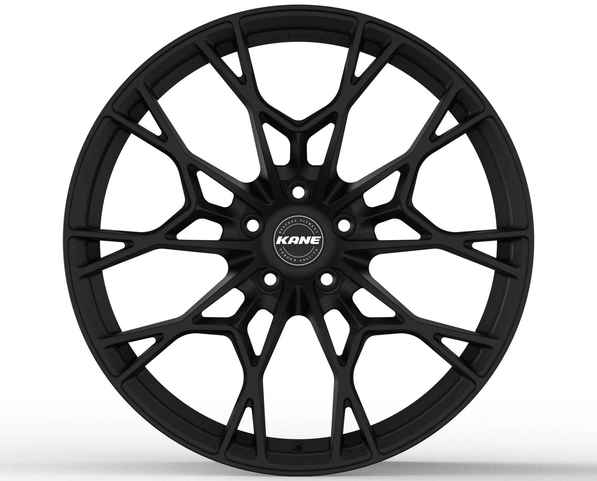 K-03 split 5-spoke forged monoblock in matte black