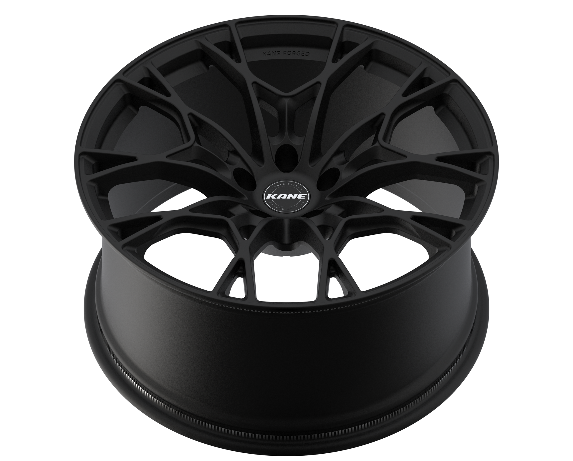 K-03 split 5-spoke forged monoblock in matte black